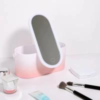 Organizador De Maquillaje Portátil Con Luz LED Y Espejo Toque Caja De Almacenamiento Para Cosméticos Organizador De Viaje - details 6