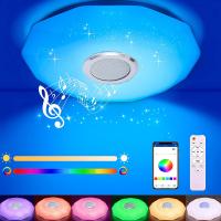 Bluetooth Música lámpara de techo 30CMLED usted Colores control remoto teléfono móvil APP Bluetooth Música lámpara de techo RGB lámpara de techo 36W - details 1