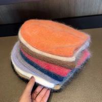 Gorro De Piel De Conejo De Nueva Moda 2024 Para Mujer Con Cabello Largo Caliente Y Suave Gorro De Invierno De Color Sólido Simplicidad Y Calidez Para Exterior - details 13