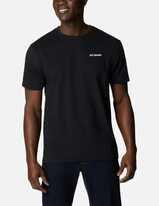 Camiseta Columbia North Cascades Negra para Hombre - Diseño North Cascades - Confeccionada en Algodón - 1