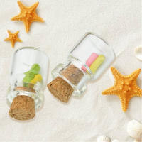 50pcs Botellas De Vidrio Mini DIY Con Tapa De Madera Para Mensajes En Mar Adentro Jars Pequeños Para Decoración Y Manualidades 13x18mm - details 9