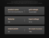 Matriculador Eléctrico Silencioso De Mosquitos Con Shock USB Para El Hogar Y Exterior Killer De Mosquitos Electrónico Ultra-quieto - details 22