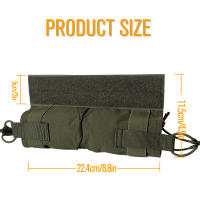 Bolsa De Revólver Táctica UNONTAC 500D Nylon Abdomen Doble Con Velcro Universal Para Chaleco Convenientemente Colocado Por Encima De Las Bolsas De Revólver - details 21