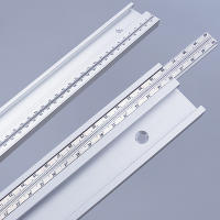 Track T De Aluminio Con Escala Para Carpintería Doble Corte Universal Con Agujeros De Montaje Prebostezados Ruta De Ranura T - details 4