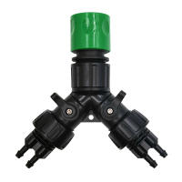 Adaptador De Grifo Para Riego Por Drip 4-Maneras Para Jardín 1/4'' Sistema Automático De Riego Para Plantas Bonsái Macetas Invernadero - details 0