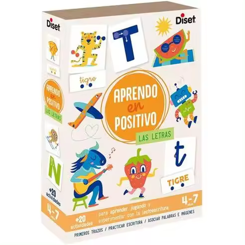 Diset Aprendo en Positivo: Las Letras - Material Manipulativo para Lectoescritura - 1