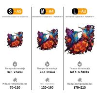 Puzzle De Madera Con Tema De Animales Y Aves Juego Inteligente Para Adultos Y Niños Regalo Festivo Significativo - details 3