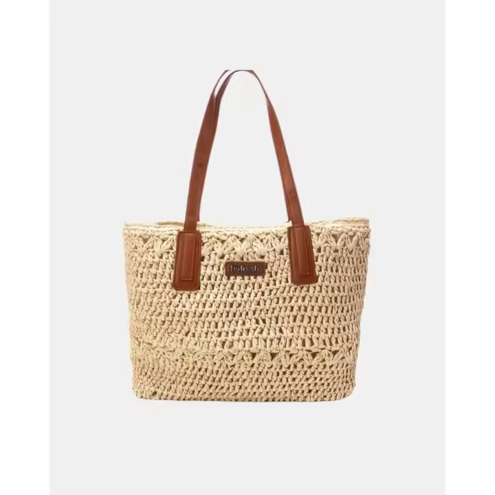 REFRESH 183289 Bolsos Bandoleras Rafia Mujer Hielo - 1