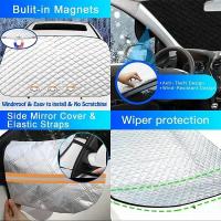 Protector De Ventanas De Coche Anticongelante Con 9 Magnetos Universal Bloqueador De Sol Visor Para Ventilador Delantero Y Trasero - details 5