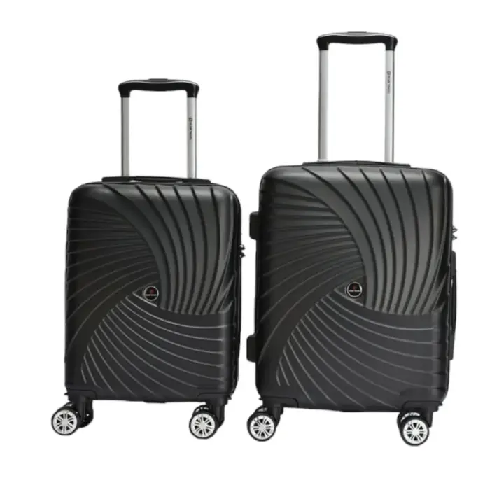 Equipaje de mano Maleta Cabina ABS Ligero y Resistente Set de 2 unidades 55x40x25, 48x35x20 ( Capacidad 10 Kg). Ruedas silenciosas Dobles giratorias 360º. Cerradura antirrobo Lateral Combinación de 3 dígitos. - 1