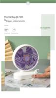 Mini ventilador de escritorio 2025, nuevo, con carga USB, pequeño ventilador eléctrico, segunda y tercera marcha ajustable - details 3