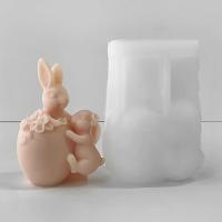 Molde De Hueso De Pascua Conejo De Silicona 3D Para Velas Resina Y Sabón Herramienta De Fabricación De Velas Regalo De Fiestas - details 2