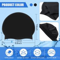 Bolso De Natación De Silicona De Alta Calidad Para Adultos Hombres Mujeres Niños Grande Con Protector De Orejas Impermeable Para Cabello Largo - details 3