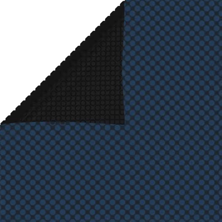 Cubierta solar de piscina de PE floating Negro y Azul 488x244cm - 1