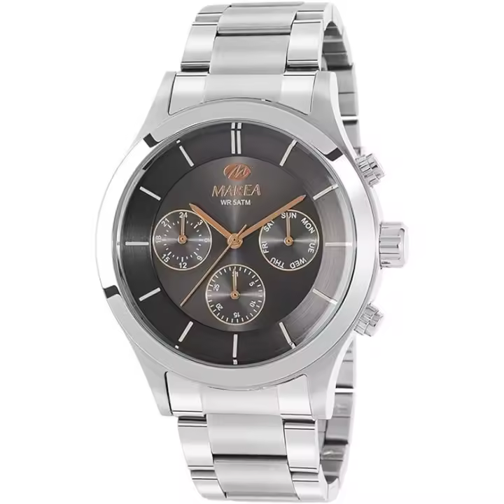 Reloj Marea Caballero army plata y esfera plata multifuncion, Ref: B54149/2 - 1