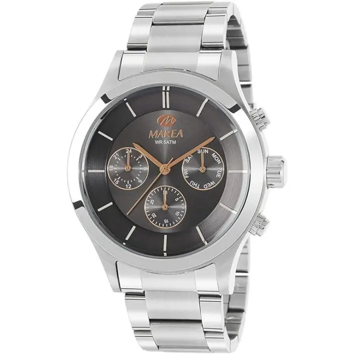 Reloj Marea Caballero army plata y esfera plata multifuncion, Ref: B54149/2 - 1