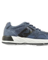 Emporio Armani Zapatillas Zapatos de Cuero Hombre Azul X4X220 XL188 D879 - details 0