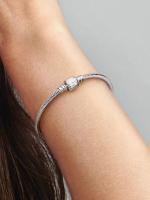 Pandora - Pulsera de Cadena de serpiente with logotype de Marvel Moments - Plata de Lei - details 1