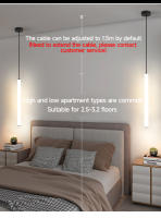 Lámpara Colgante LED De Estilo Minimalista 360° Para Sala De Estar Comedor Dormitorio Oficina Iluminación Ceilinadora Con Soporte Para Montaje En Casa - details 3