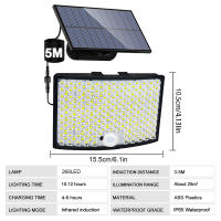 Lámpara Solar Exterior Con Sensor De Movimiento 348LED Luz De Seguridad Impermeable Para Jardín Y Garage Potente Spot Solar Incluido - details 16