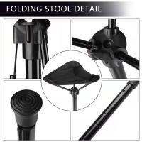 Silla de Pesca al Aire Libre de asiento ajustable de altura de Taburete portátil con 3 engranajes - details 1