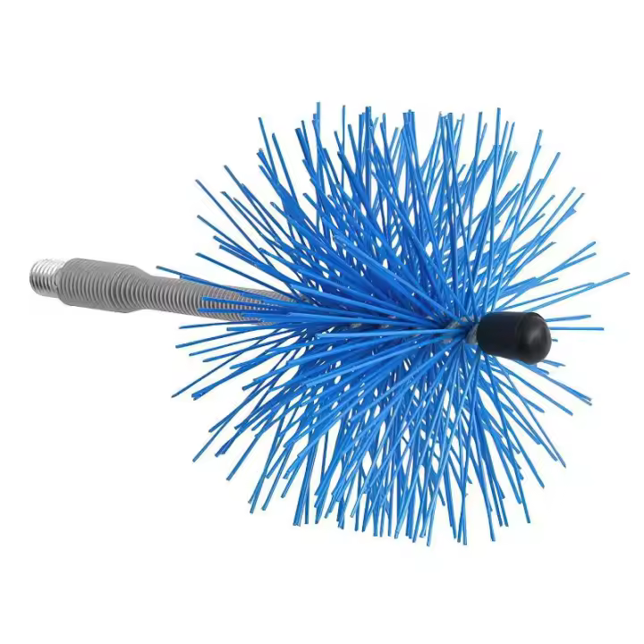 Deshollinador cepillo nylon eje flexible 120 mm. - 1