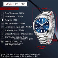 Reloj Mecánico Para Hombre PAGANI DESIGN A150 40MM Vidrio De Zafiro Resistente Al Agua 100M NH35 Acero Inoxidable Estilo De Negocios - details 4