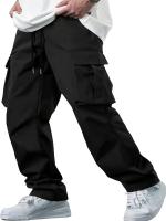 2024 nuevos pantalones de trabajo para hombres, pantalones casuales rectos sueltos para hombres europeos y americanos, pantalones de bolsillo para ropa de trabajo para hombres - details 1