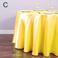 Elegante Sábana De Satén Blanca Para Mesa Redonda 145 Cm Teléfono Liso Brillante Para Bodas Banquetes Cumpleaños Y Decoración De Restaurantes - details 3