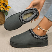 Nuevos Zapatos De Lana Para Mujer 2024 Botas De Nieve De Plataforma Calientes Botillas Antideslizantes Para Exteriores Zapatos Con Lantejuela De Nubuck Suela De TPU Adecuados Para Invierno - details 12