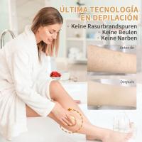 Depiladora de Cristal,Depiladora Mujer, Device Portátil de Eliminación de Vello-Solución Sin Dolor Para La Espalda,Brazos y Pierna (Gold) - details 0