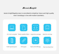 Mochila Heroic Knight Para Laptop De 15.6 Pulgadas Impermeable Y Ligera Con Capacidad Expansible Para Viajes Negocios Y Deportes - details 4