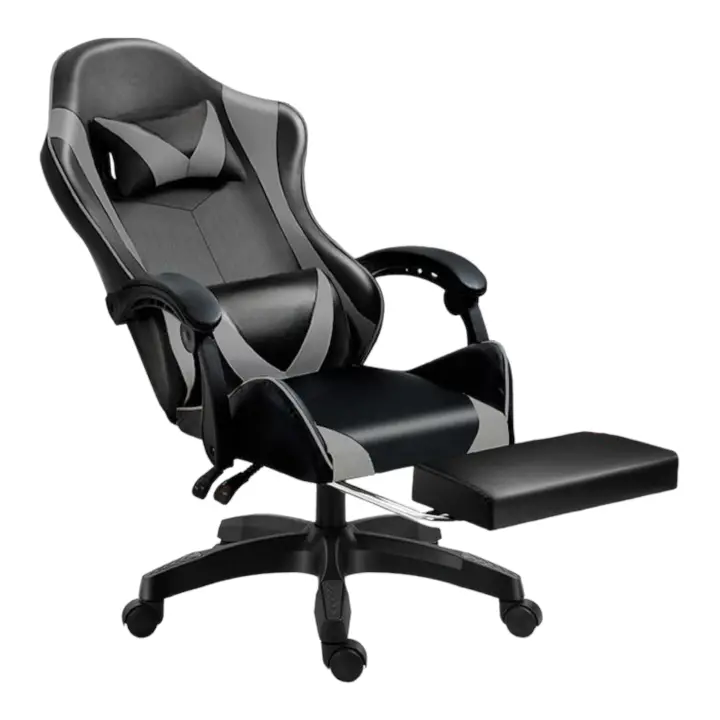 Silla Gaming para Escritorio, Oficina y Juegos Online Giratoria. Silla Cómoda de Altura Ajustable para Gaming ergonó\mica, de piel sintética.Silla racing de gaming videojuegos y de oficina. Es ergonómica y con diseño moderno.  (S001 7490 8490 ) - 1
