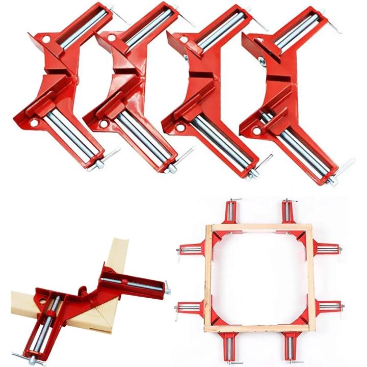 Abrazadera De Ángulo Derecho 90 Grados Soporte De Marco De Pintura Y Vidrio Herramientas De Carpintería DIY Metálicas