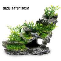 Decoración De Acuario Piedra Montaña Roca Para Peces Resina Adornos Escondite Parapeces Tamaño Approx 10cm X 10cm X 10cm - details 2