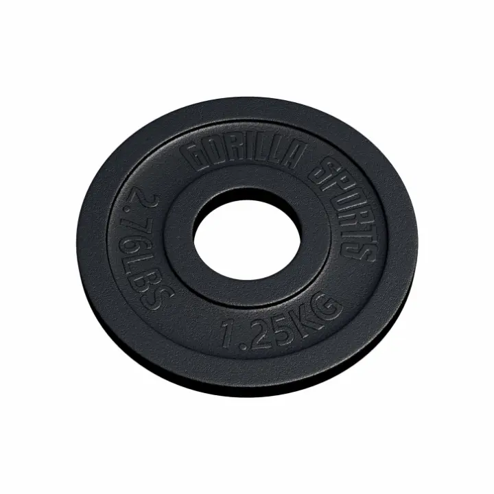 Gorilla Sports Discos de pesas olímpicos 50/51 mm de hierro fundido - 1