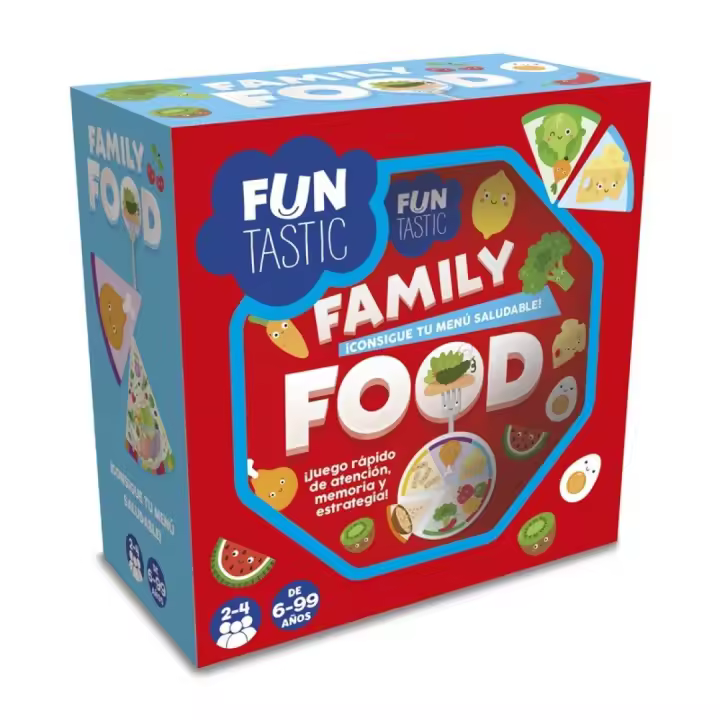 IMAGILAND - JUEGO DE CARTAS FAMILY FOOD (CAJA METÁLICA) CON CAJA, FUJ013, TIENDA CON LICENCIA OFICIAL - 1