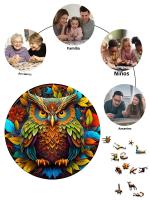 Puzzle De Madera Personalizado En Forma De Erizo Juego Educativo Para Adultos Y Niños Regalo Inteligente Y Divertido - details 4