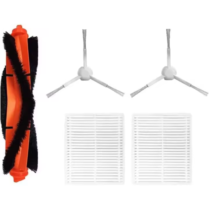 Pack 5 en 1 recambios compatibles con Robot Aspirador Xiaomi Vacuum S20 (Rodillo principal, 2 filtros hepa y 2 cepillos laterales) - 1