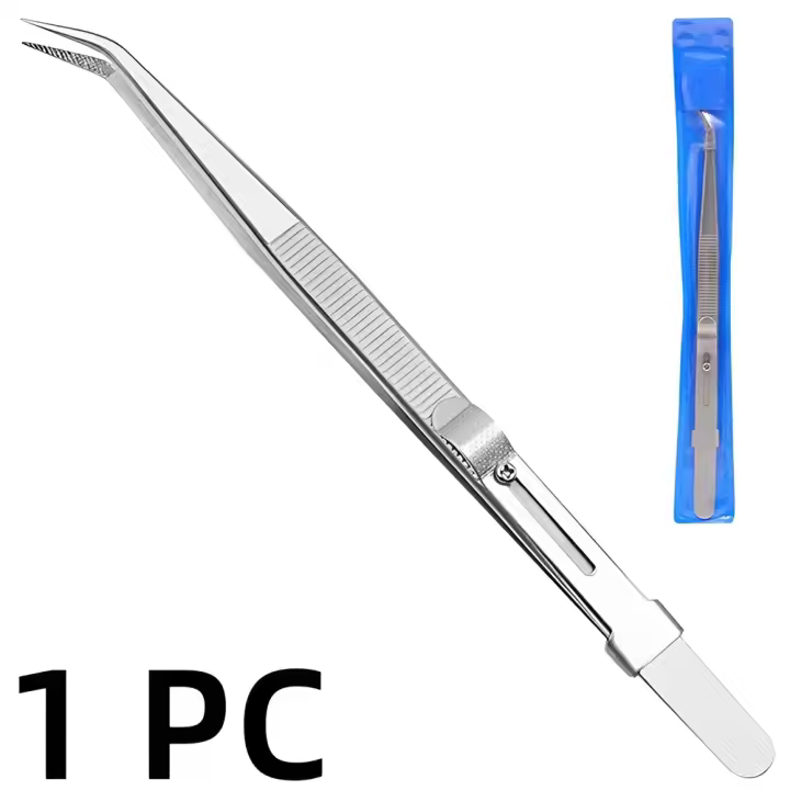 Aguja De Joyería Profesional De Acero Inoxidable 16CM Precisión Alta Para DIY Diamante Gemas Herramienta De Joyero Con Cierre De Ranura Sandblast - 1