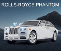 Coche De Juguete Rolls Royce Phantom a Escala 1:24 Con Luz Y Sonido Puertas Abatibles Coleccionable De Metal Absorbente De Impacto Regalo Para Mayores De 14 Años - details 0