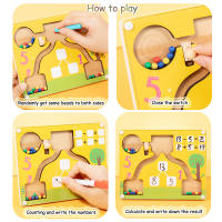 Juego De Matemáticas Magnéticas Montessori Para Niños Juguetes Educativos De Madera Para La Identificación De Colores Y Conteo En Preescolar - details 6