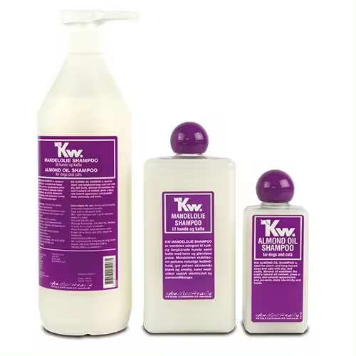KW Champú de Aceite de Almendras para Perros y Gatos de Pelo Fino y Largo - Hidratación Profunda - 200ml - 1