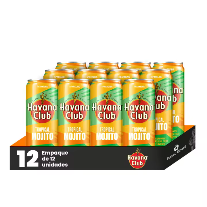 RTD Havana Trop. Mojito 5% - Pack de 12 Latas - 25 Centilitros - 1
