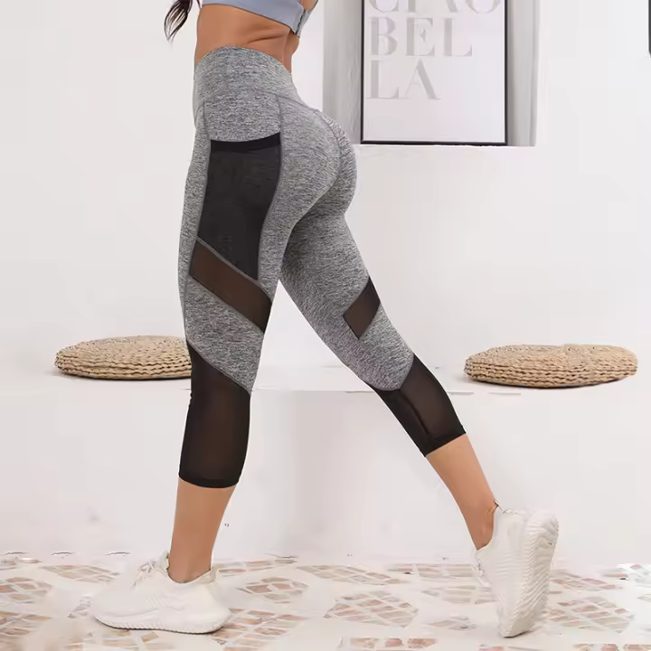 Talasana Pantalones De Yoga De Cintura Alta Con Bolsillos Para Mujer Control De Abdomen Leggings Capri Deportivos Para Mujer - 1