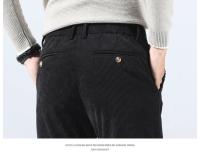 Pantalones Casuales Para Hombre De Cordón Otoño E Invierno Versátiles Y Moda Pantalones Largos Tejidos De Poliéster Y Algodón Estilo Recto Cierre De Cremallera - details 21