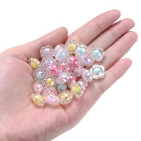 30/100/200Pcs Cuentas De Acrílico Para Joyería Espaciadoras Estrella Flor Para Hacer Pulseras Collares Suministros DIY Para Niñas - details 9
