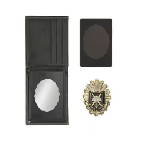 Cartera identificacion con Placa de la Brigada Paracaidista. 3 Compartimentos y Esquinas reforzadas - 1