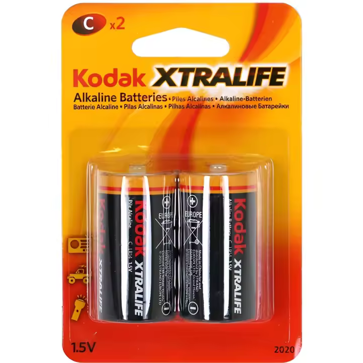 Pila kodak alcalina  xtralife  c lr14 blister*2 - 1
