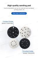 SEAMETAL 2pcs Almohadillas De Interface Para Lijado De Discos Y Pulido De 5 Pulgadas 8 Agujeros 6 Pulgadas 15 Agujeros Esponja Suave Con Correa Para Lijadora De Bricolaje - details 1